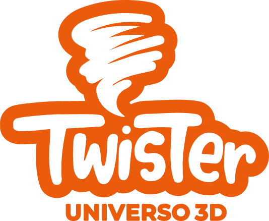 Logo Twister universo 3d